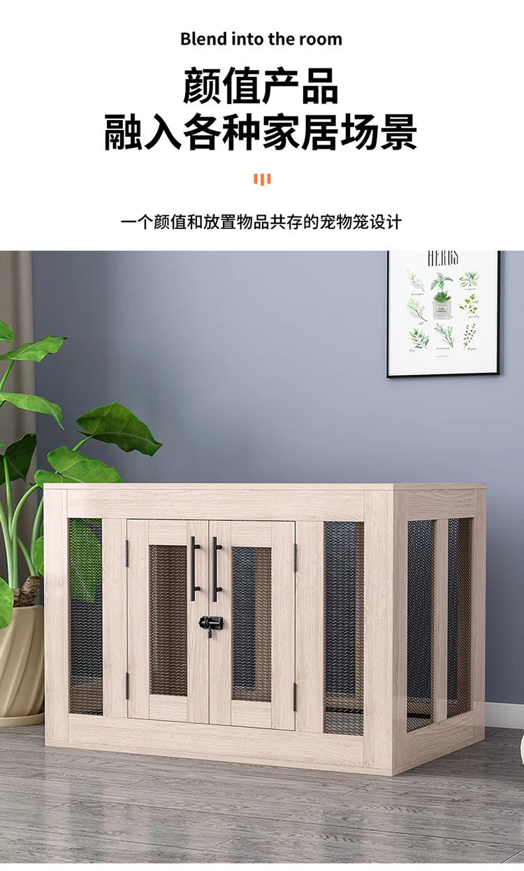 Yut four seasons universal wooden kennel cat litter pet litter indoor wild kennel large, medium and small dog kennel cat house