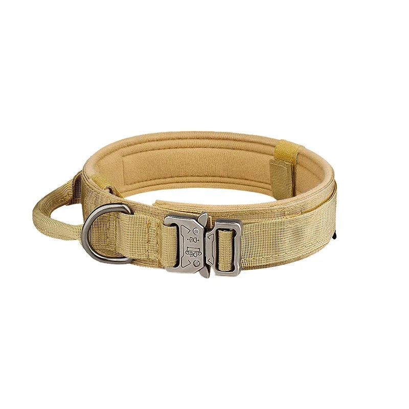 Medium And Large Breed Tactical Dog Collar And Leash Set: Suitable For All Breeds, Adjustable And Durable.