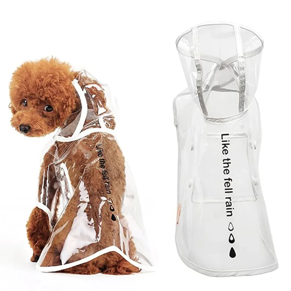 Waterproof Transparent Raincoat for Dogs Pet Dog Raincoat Spring Summer Rain Coats Puppy Outdoor Waterproof Clothes Pet Supplies