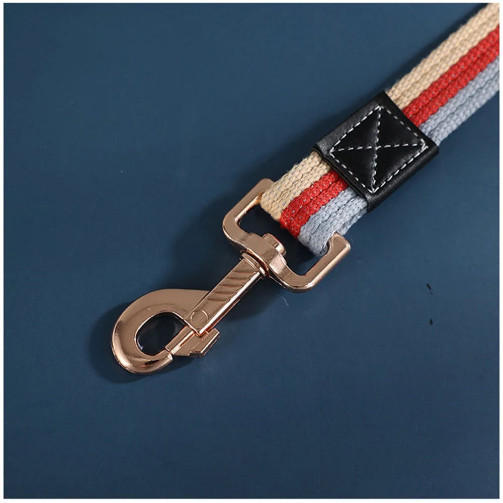 Thick Canvas Dog Leash Comfortable Cotton Non-slip Dog Training Walking Leash Resistant for Small Medium Large Dogs Pet Products