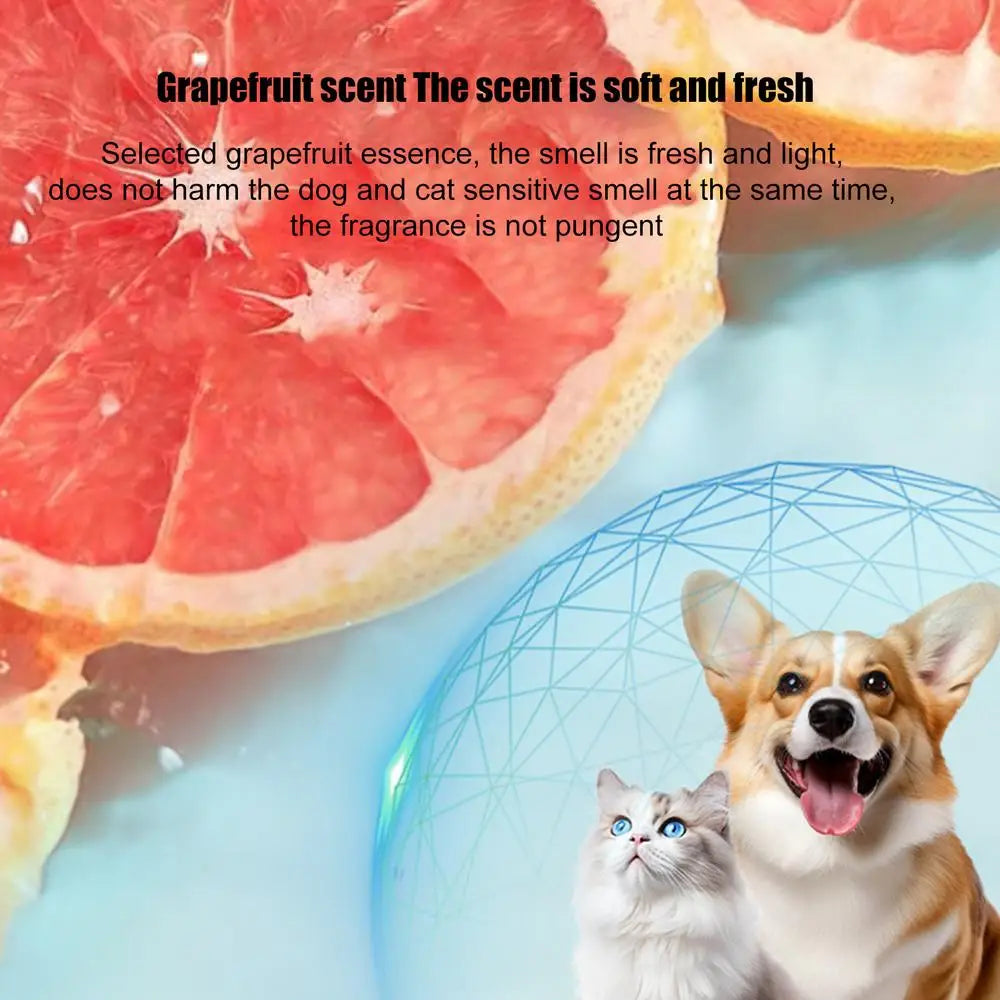 500ml Dog Deodorizing Spray Pet Odor Spray For Dog 16.9oz Dog Bath Supplies Dog Perfume Spray Long Lasting Helps Neutralize Odor