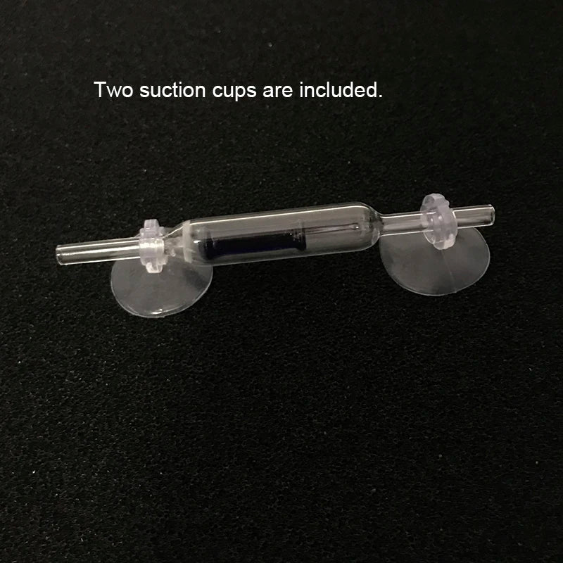 1Pcs Glass One Way Non-Return Check Valve Aquarium Air Pump Accessories Compatible with 4mm Air Pipe Transparent