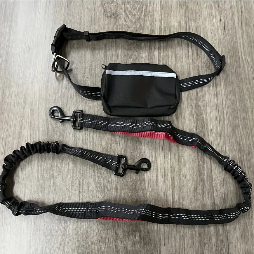 Dog Leash Hands-free With a Waist Bag Hold Items Harness for Small Breeds Dogs Choker Collar Personalized Nylon Dog Accessories