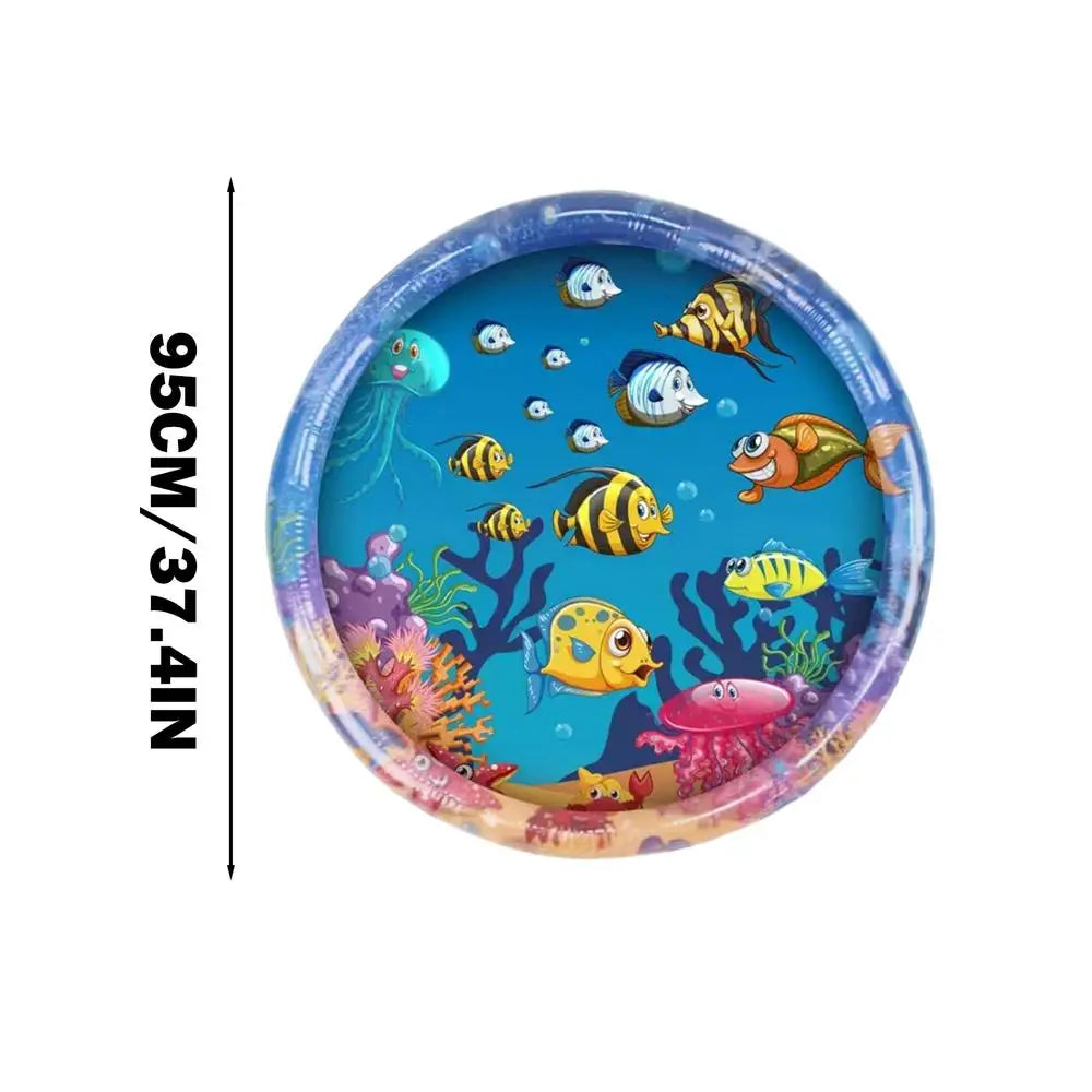 Cats Water Sensory Play Mat Sea Fish Themed Mat Pet Kids Play Sensory Water Pad Children Game Water Sensor Play Pad Gift Pad
