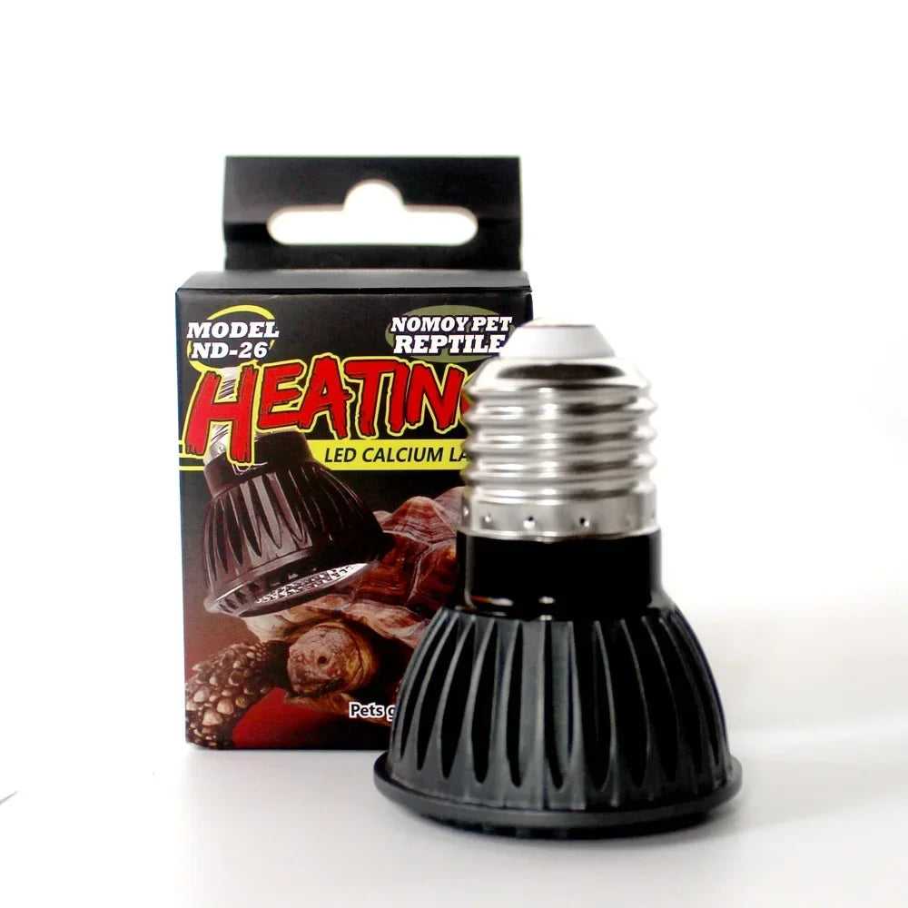 5.0/10.0 Full Spectrum UVA UVB LED Reptile Turtle Basking Light Sun Lamp Sunbathe Heat Lamp for Lizard Reptiles Amphibians