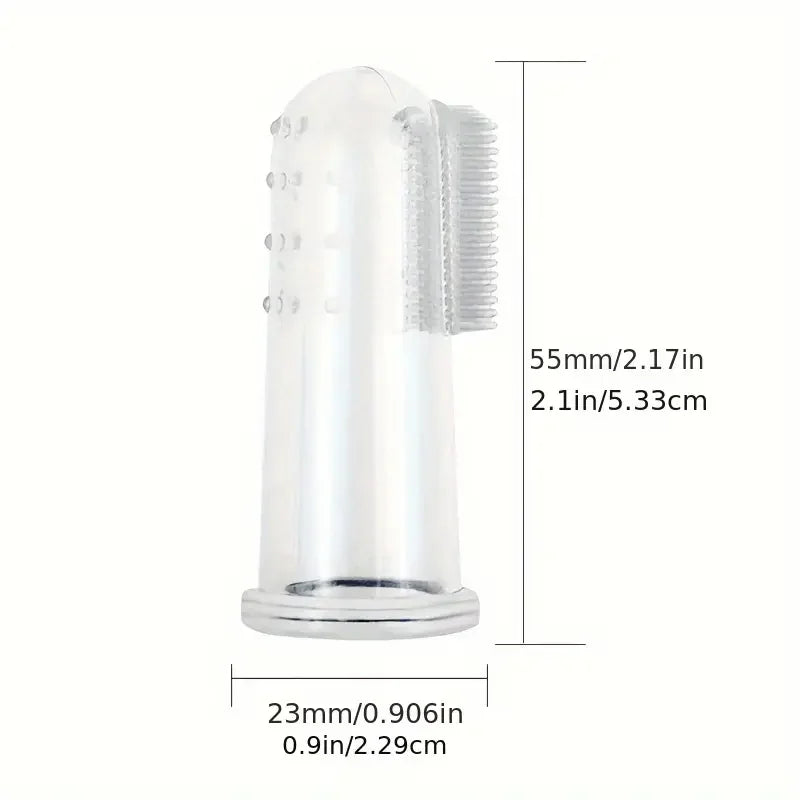 Super Soft Pet Finger Toothbrush Teddy Dog Brush Bad Breath Tartar Teeth Care Tool Dog Cat Cleaning Silicagel Pet Supplies
