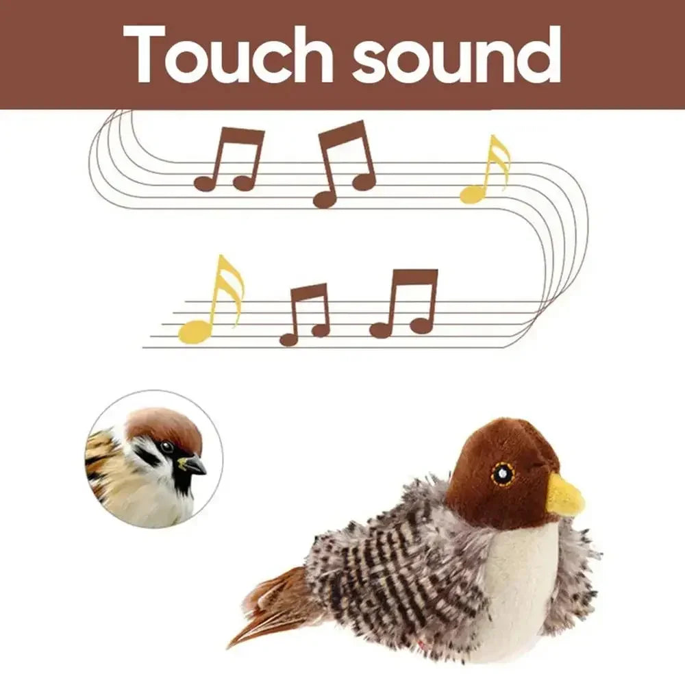 Sound Bird Toy Cat Feather Toys Cat Feather Toys Interactive Cat Toy With Sounds Sound toys cricket, bird, hedgehog, mouse