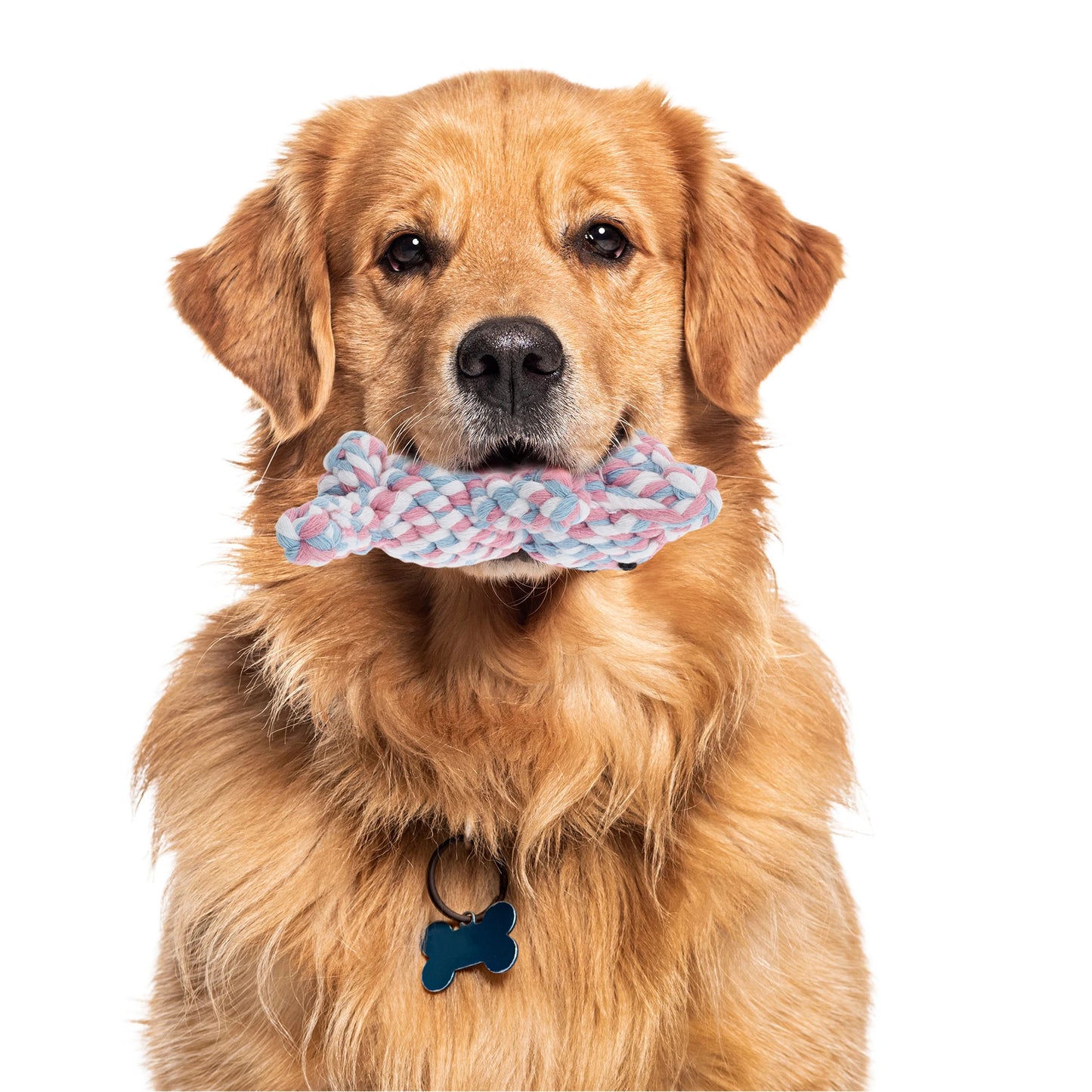 Uxcell Dogs Chew Toys Teeth Cleaning Cotton Rope Puppy Teethings Chewer Durable Braided Bite Resistant Chewing Doll Pet Supplies