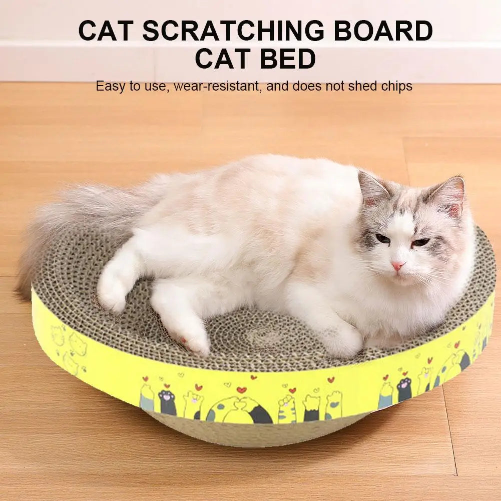 Bowl-shaped Crumb-free Corrugated Paper Cat Scratching Board And Cat Bed Wear-resistant Environmentally Friendly And Safe Claw