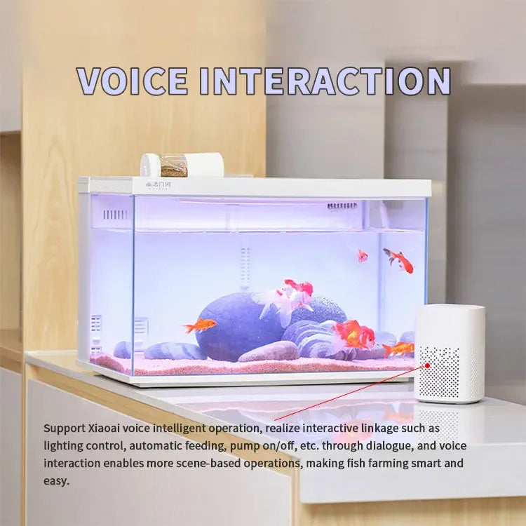 Fish Tank Smart Desktop Fish Tank Aquarium Glass Fish Tank