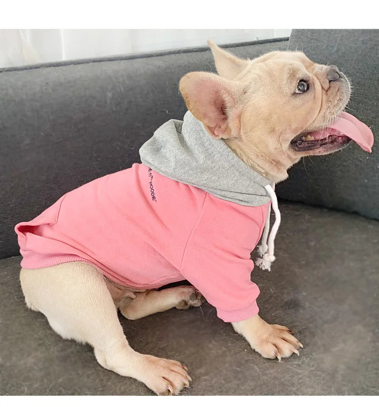 The New Pet Clothes Dog Clothes Parent-child Wear Spring and Autumn Korean Version Pure Cotton Hoodie Four Colors Seven Sizes
