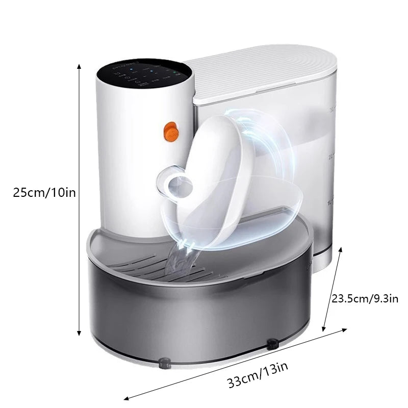 Dispenser cat water fountain Moving water unplugged Automatic water feeder pet dog drinker pet feeder cat fountain