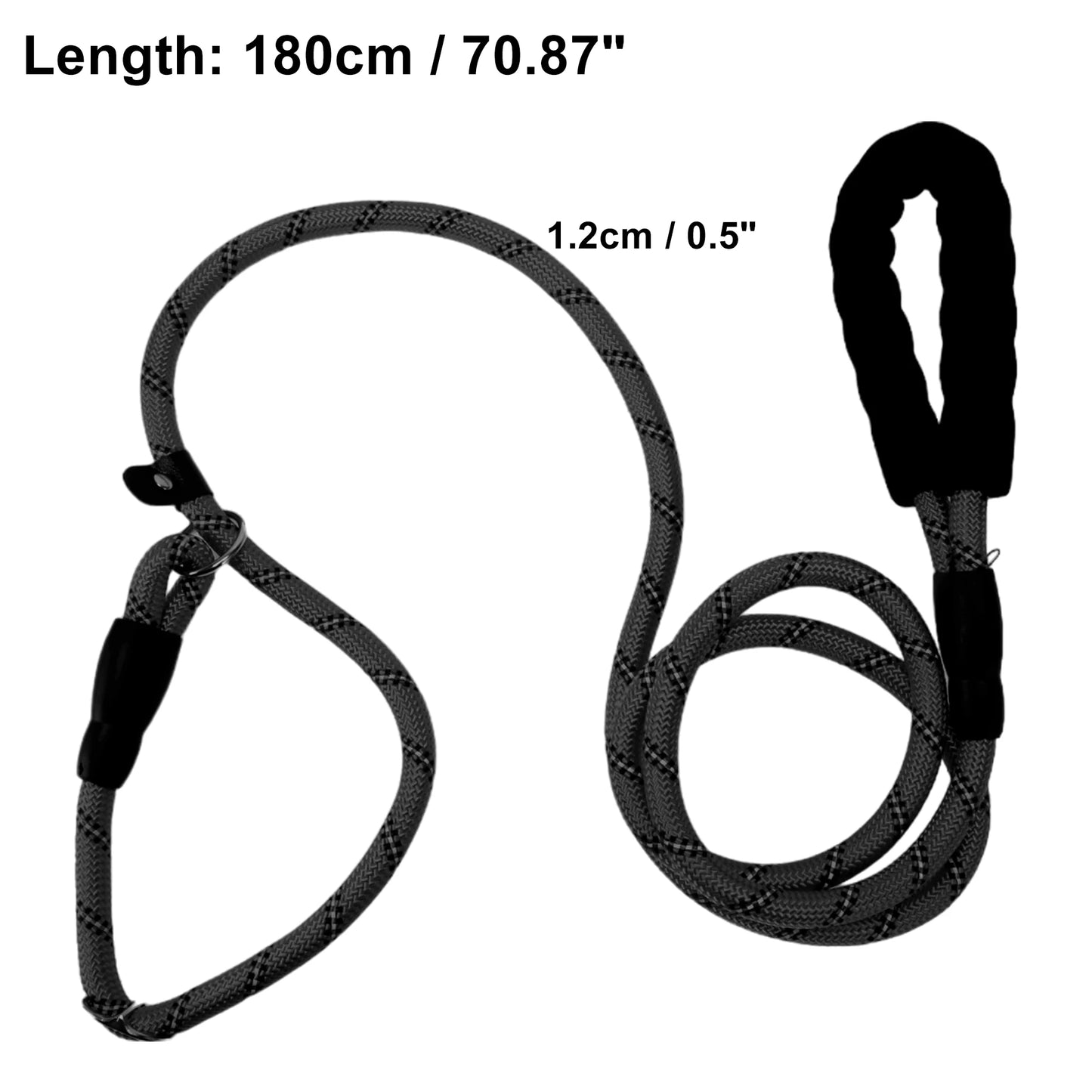 UXCELL Dog Leash Nylon Dog Leash Sponge Handle Reflective Rope for Small Medium Large Dogs Length 130cm 180cm Diameter 1.2cm