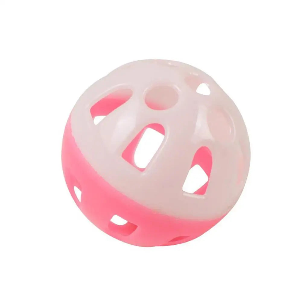 Pet Toys Colorful Kitten Toy Ball Plastic Hollow Bell Ball Interactive Ball Fun Training Chasing Cats And Dogs Pet Ball Pet Toy