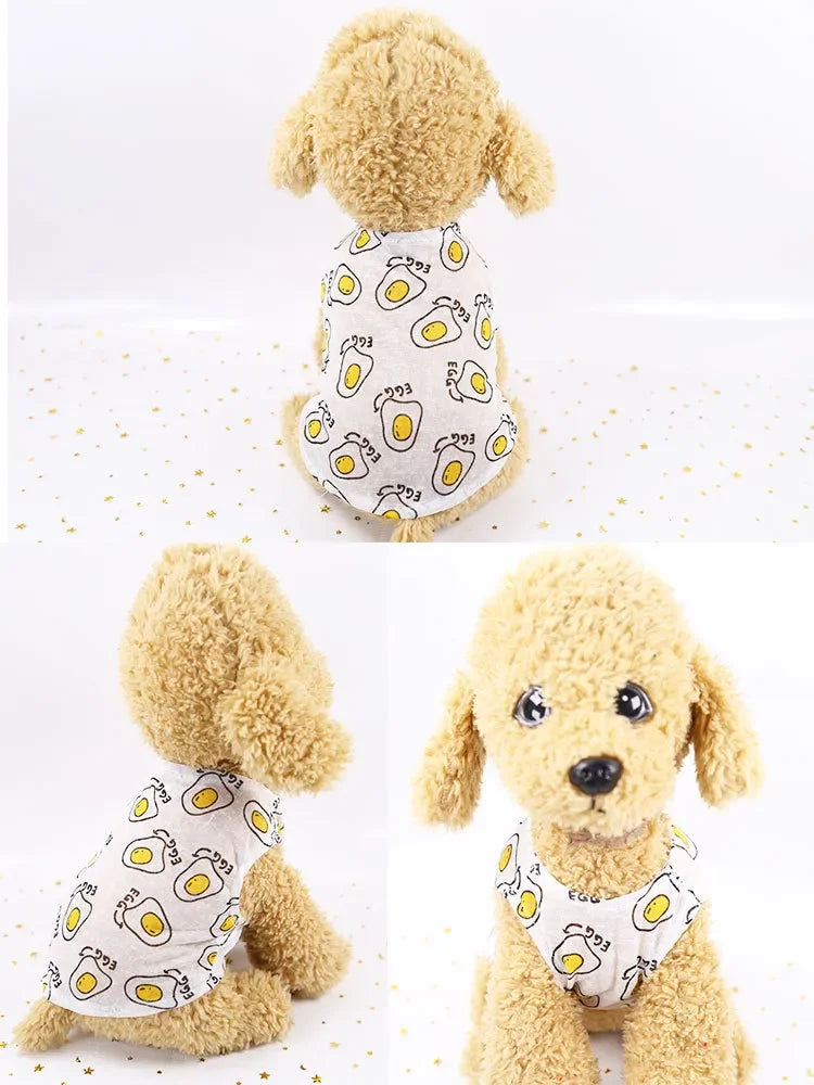 Pet Clothing Summer Sunscreen Cool Breathable Dog Vest Mesh Small Dog T-Shirt Outfit For Chihuahua Small Medium Dogs Accessories
