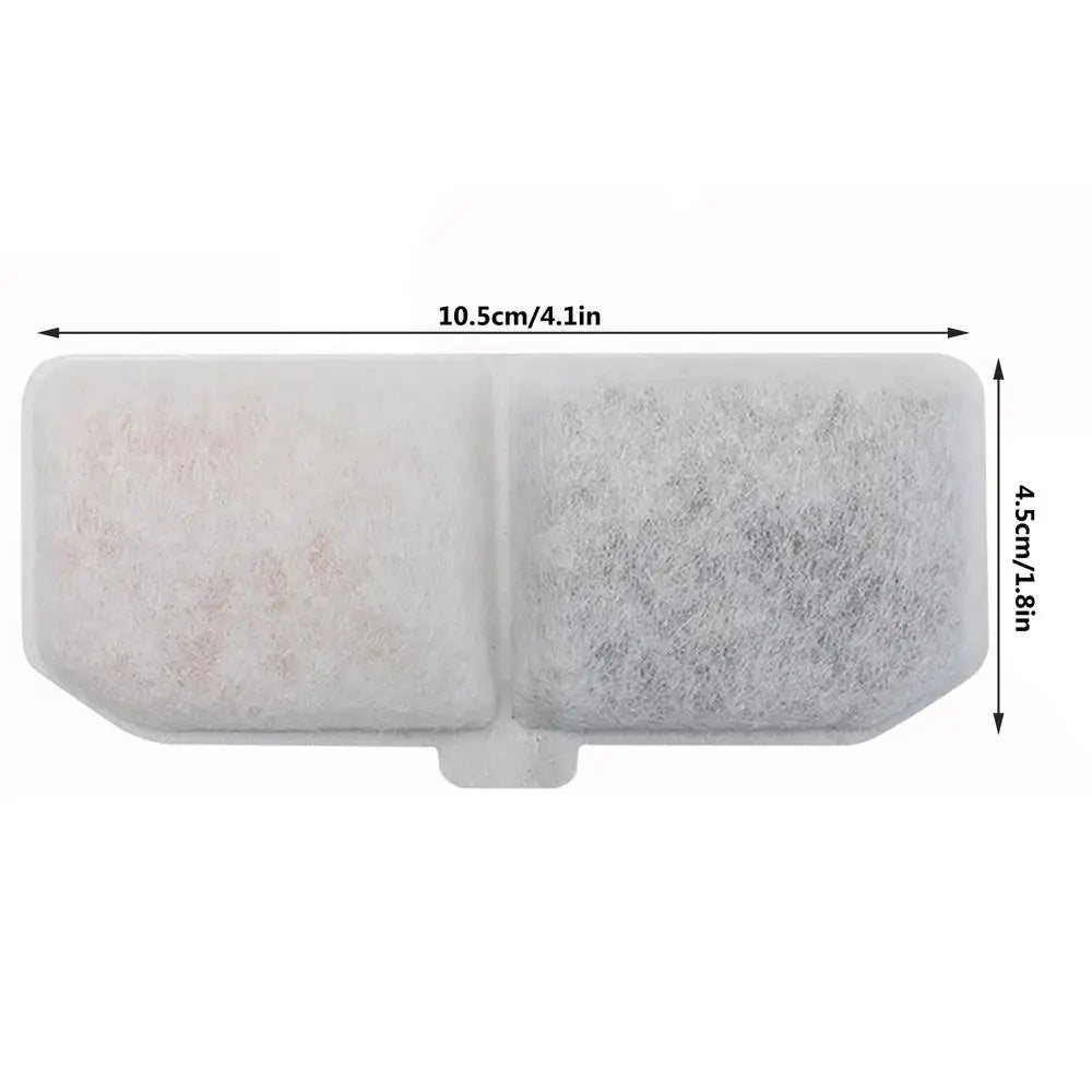 Cat Water Fountain Filter 10 Pack Fountain Filter Replacement Activated Carbon Pet Rectangular Water Circulation Filter Element