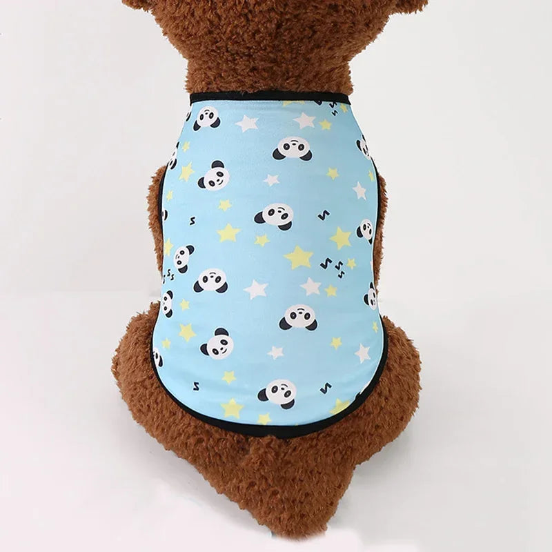 Summer Sphynx Cat Clothes Cute Print Pet Vest Shirt for Cats Gotas Kitten Kedi Shirts mascotas Dog Clothing ropa para gato