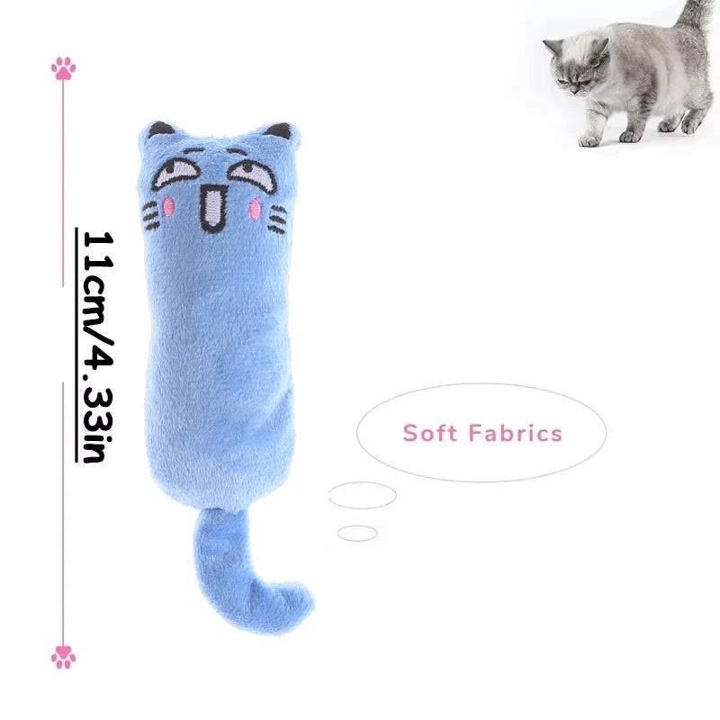 Bite Resistant Catnip Toy for Cats,Catnip Filled Cartoon Mice Cat Teething Chew Toy