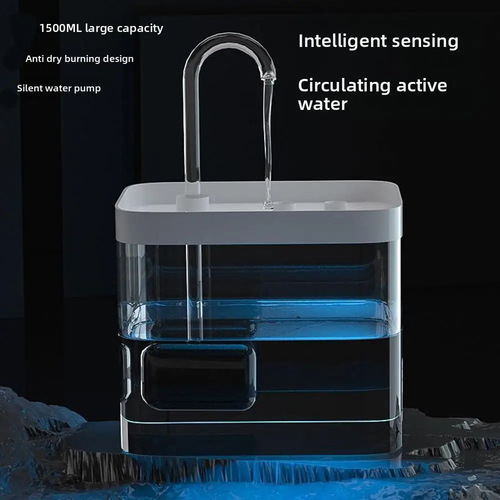 Cat Smart Drinking Fountain Automatic Circulation Large-capacity Water Tank Multiple Filtration Systems Safe And Hygienic USB Ch