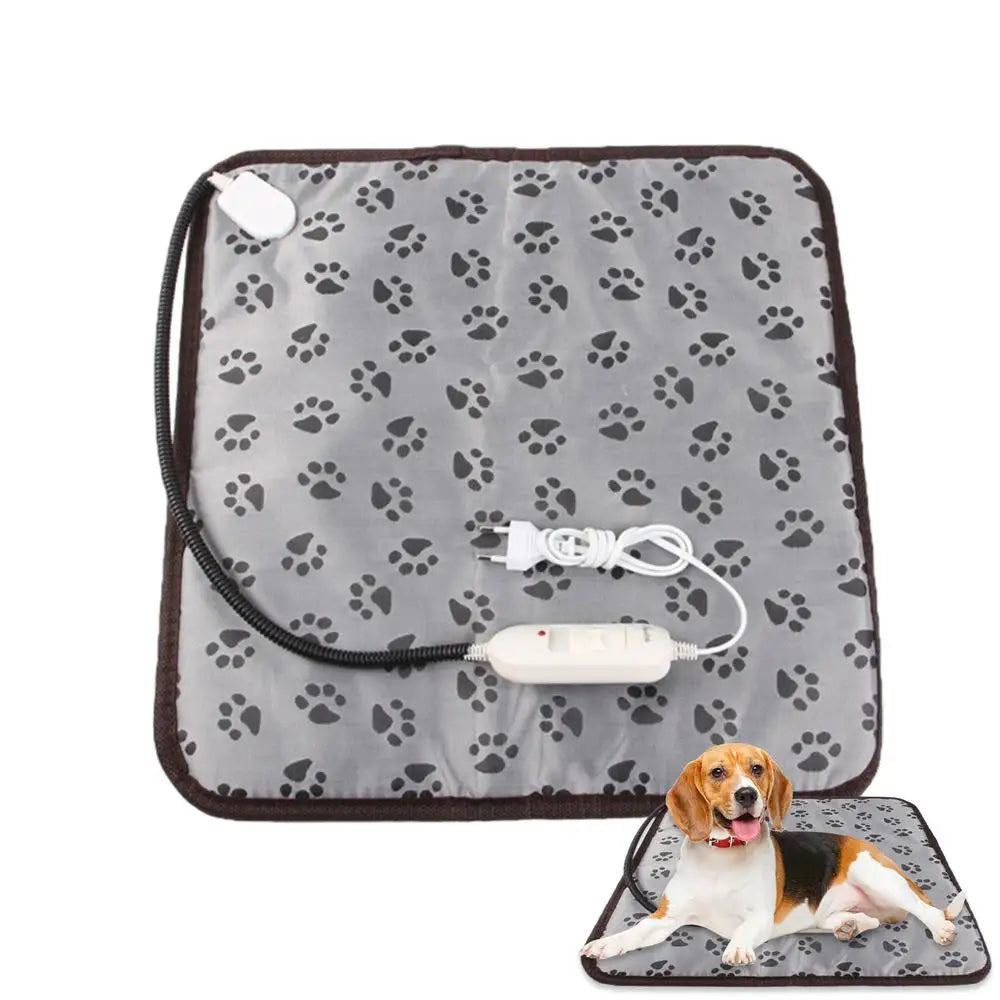 Cat Heating Pad Auto Shut Off Cat Bed Dog Heat Mat Heating Pad Waterproof Thermostat Electric Heated Mat Electric Pet Heated Bed