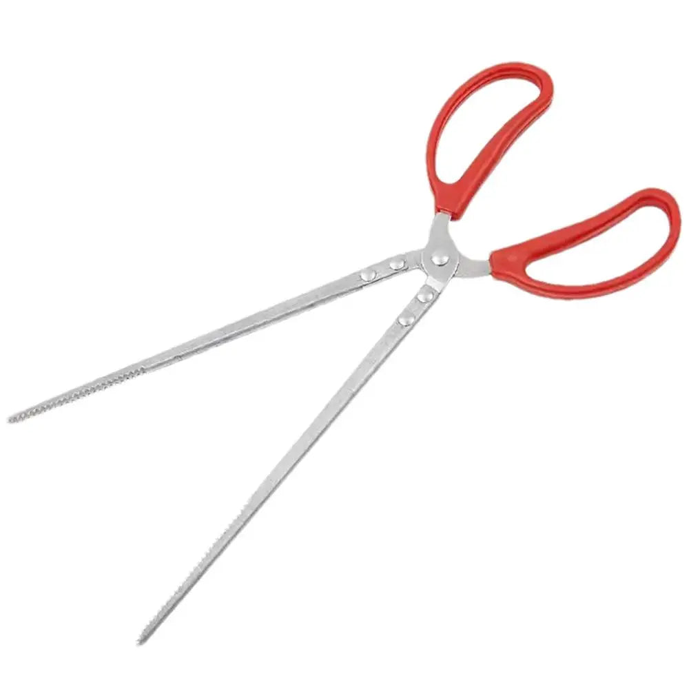 Stainless Steel Reptile Feeder 15 Inches Anti-Skid Feeding Tongs Aquascaping Tools For Hold Worm Steel Reptile Feeding Tong