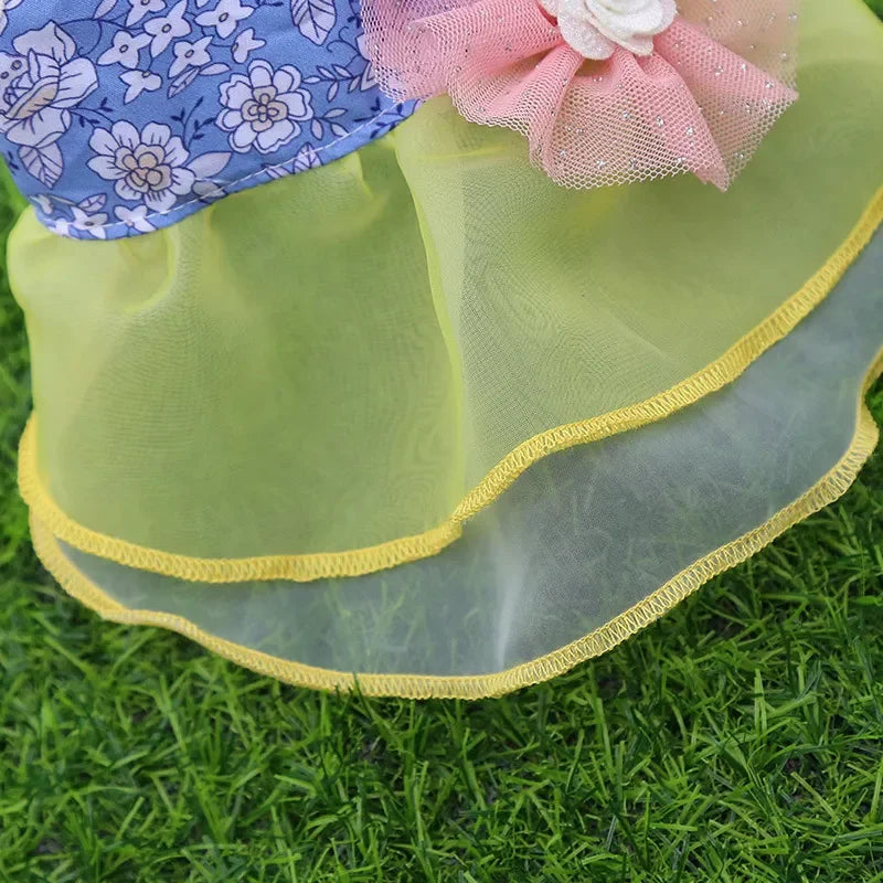 2024 Summer Dress for Dog Pets Clothes Chihuahua Wedding Dress Skirt Cloth Accessory Dog Pet Dress Supplies Hanbok Cat Costume