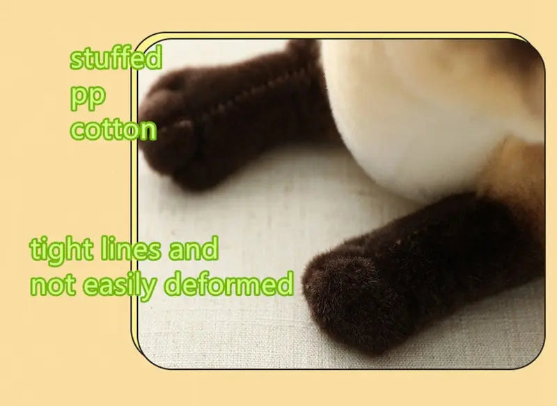 Stuffed Siame Cats Plush Toy 20/25cm Simulation American Shorthair Cute Cat Pet Toys Lifelike Home Decor Birthday Gift