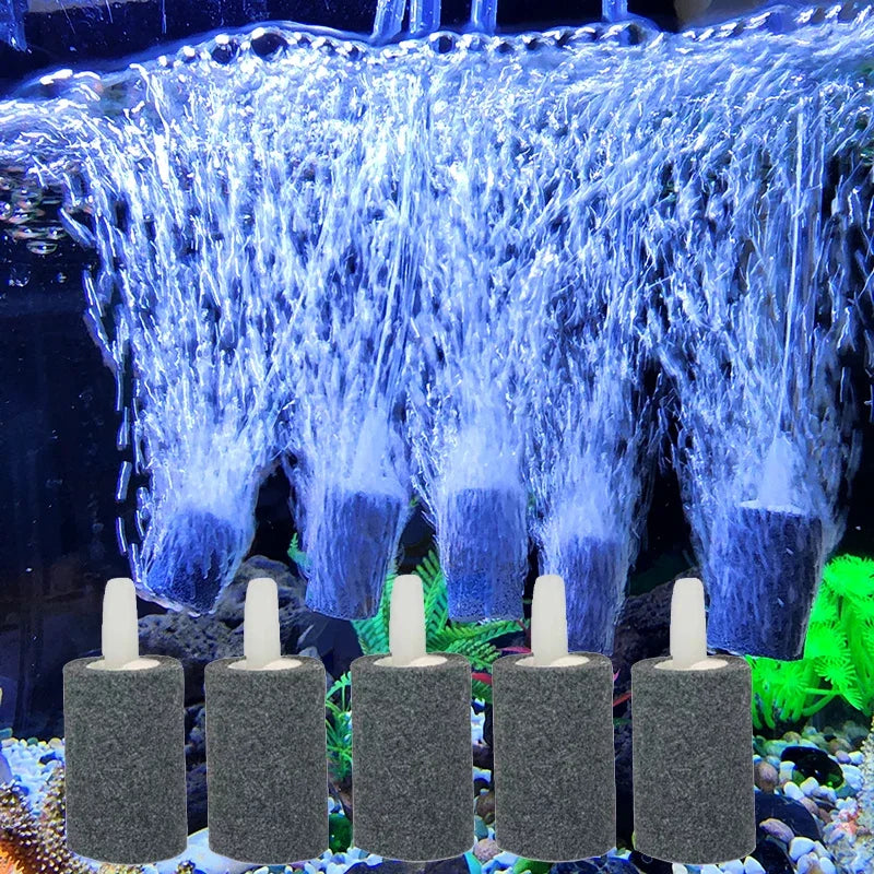 50/100pcs Mini Aquarium Fish Tank Air Stone Oxygen Aerator Increasing Air Bubble Pond Pump Hydroponic Oxygen Fishing Accessories