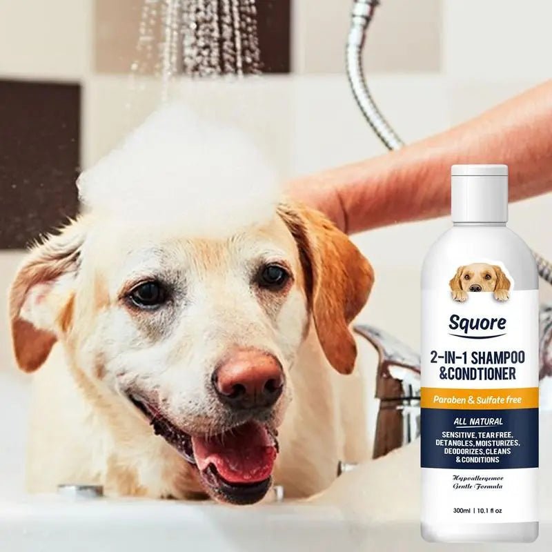 Dog Shampoo And Conditioner 2 In 1 Dog Shampoo And Conditioner PH Balanced Cleansing Grooming And Conditioning Sensitive Skin