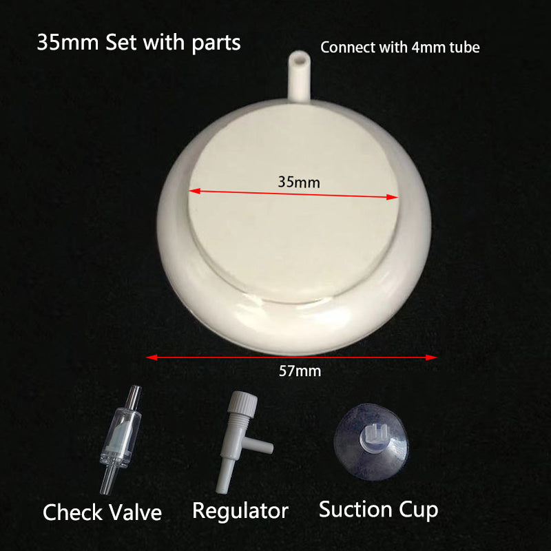 35mm New Nano Fish Tank Aquarium Air Stone Oxygen Aerator Increasing Air Bubble Pond Pump Hydroponic Oxygen Supply Stone Hot