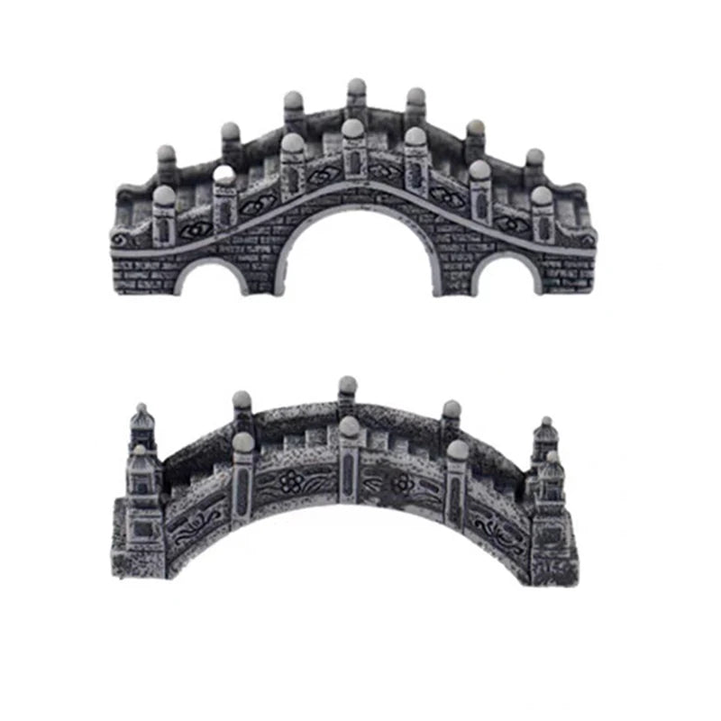 Resin Small Bridge Aquarium Ornaments Decoration Artificial Mountain for fish Tank Resin Aquarium Ornament Fish Tank Background