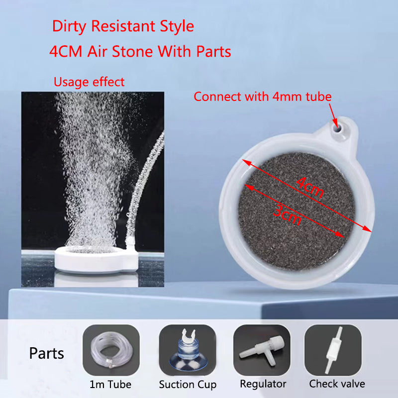 4cm/5cm/8cm Fish Tank Aquarium Air Stone Oxygen Aerator Increasing Air Bubble Pond Pump Hydroponic Oxygen Supply Great