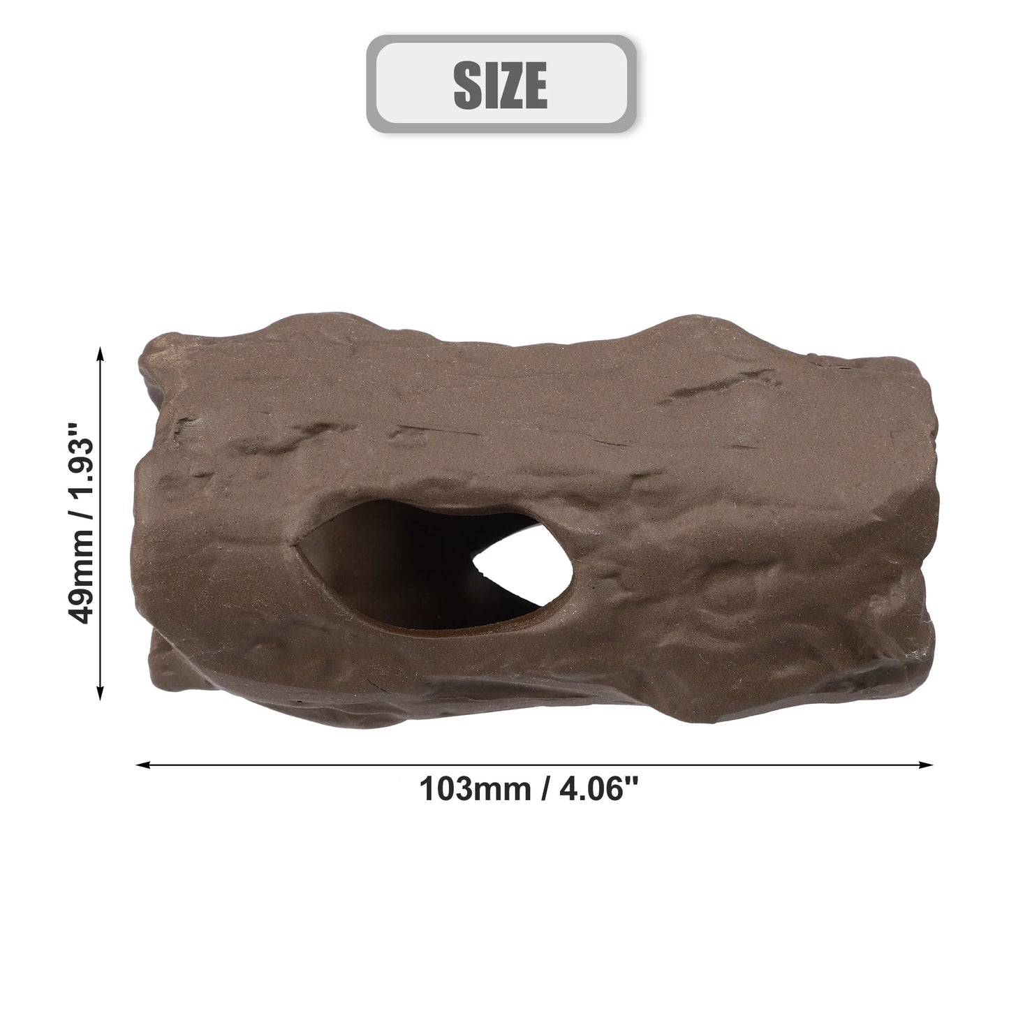 UXCELL Aquarium Hideaway Rock Cave Decoration Parts Resin Fish Shrimps Shelter Pottery House Canister Fish Tank Accessories