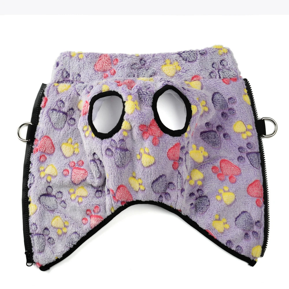 Fleece Dog Clothes Winter Warm Puppy Jacket For Small Dogs Cats Sweater Coat With Zipper D Ring Cute Print Chihuahua Pet Outfits