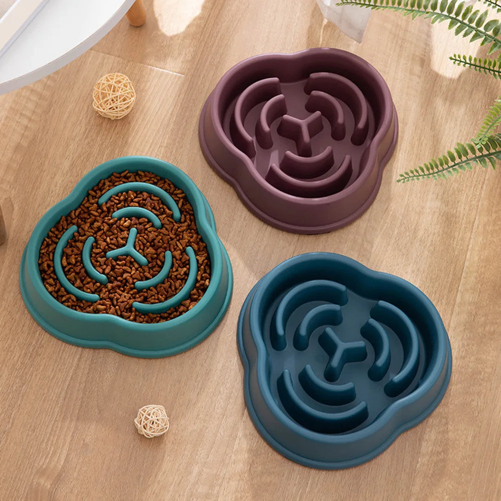 Dog Puppy Slow Feeder Bowl Non Slip Puzzle Bowl Anti-Gulping Dog Slower Food Feeding Dishes Pet Bowl for Large Medium Small Dogs