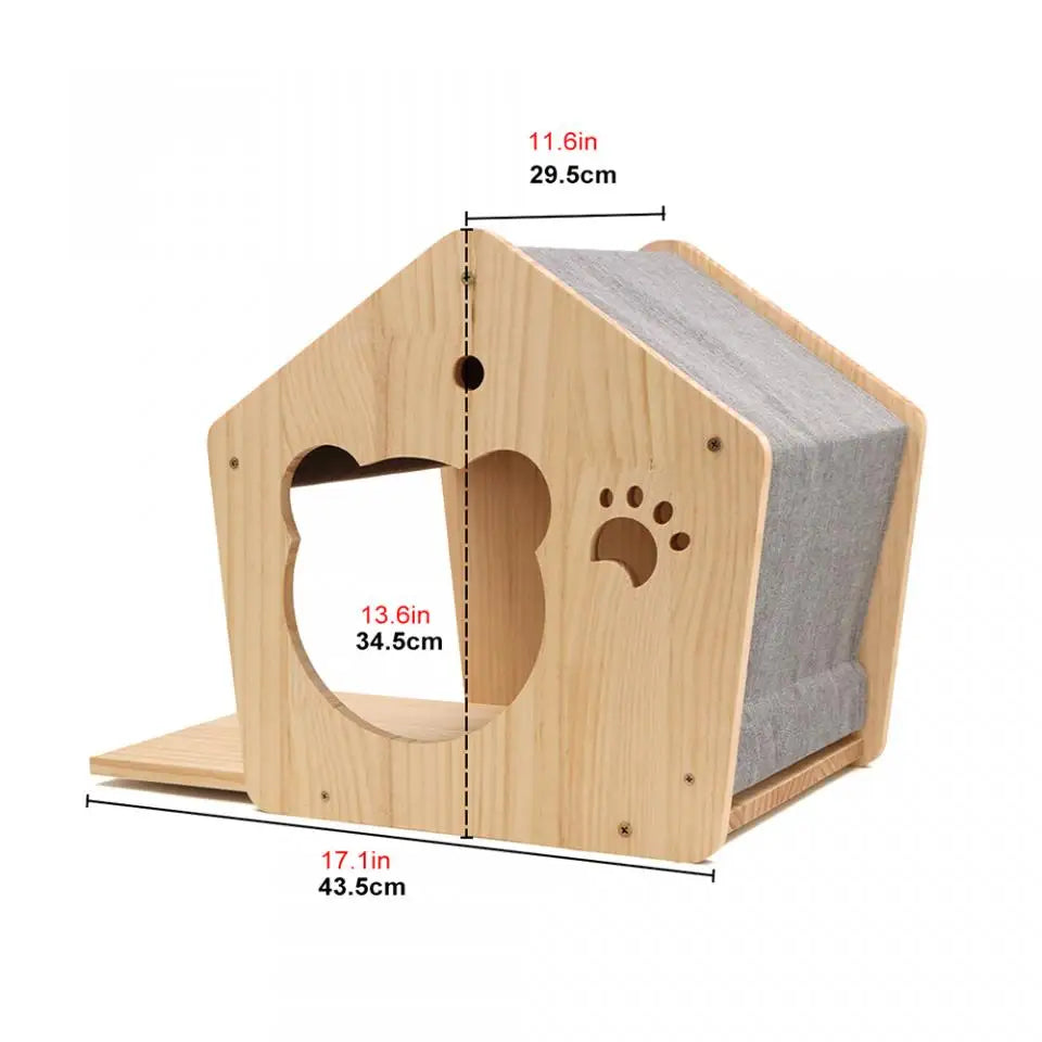 Cat Wall Shelf Wooden Cat Perch Furniture for Sleeping Cats Shelves Stair Cat Climbing Training Steps Kitten Tower Tree Hammock