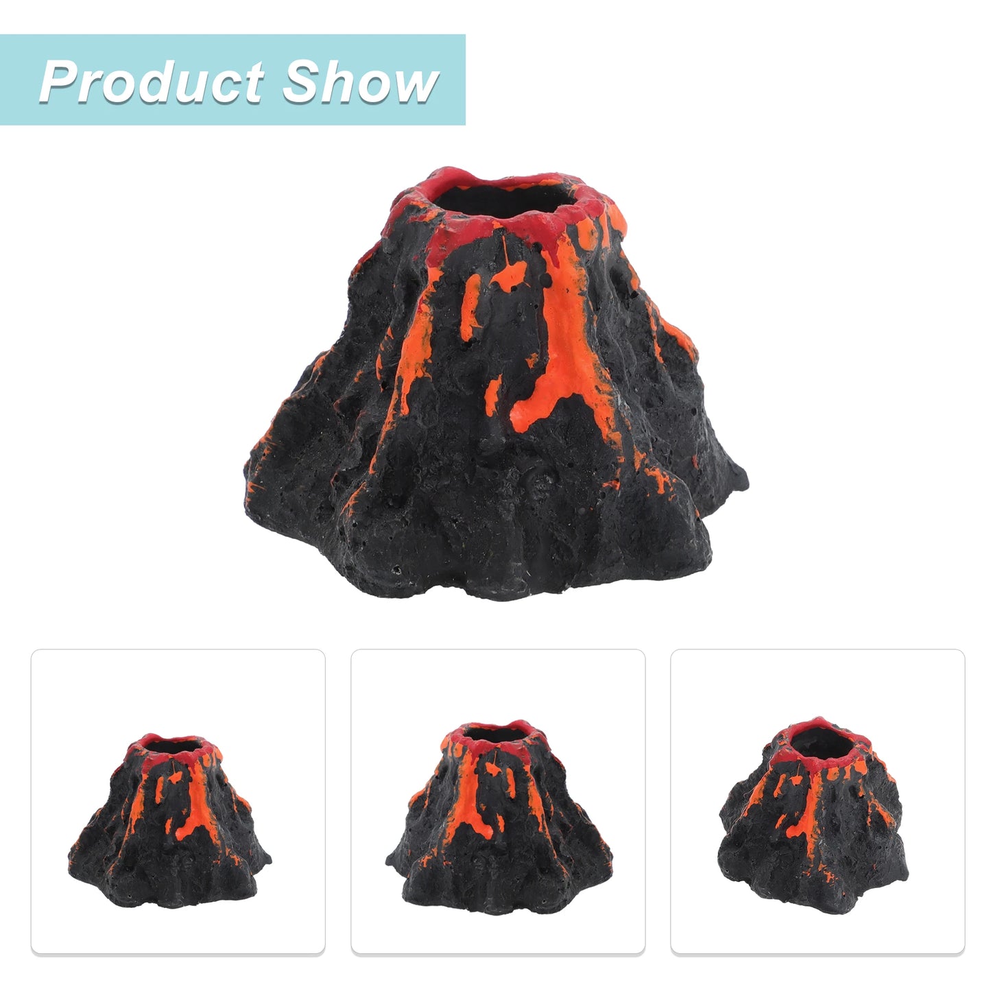 UXCELL 1 Set Aquarium Volcano Ornament Volcano Fish Tank Decorations Aquarium Aquatic Aquatic Resin Decor