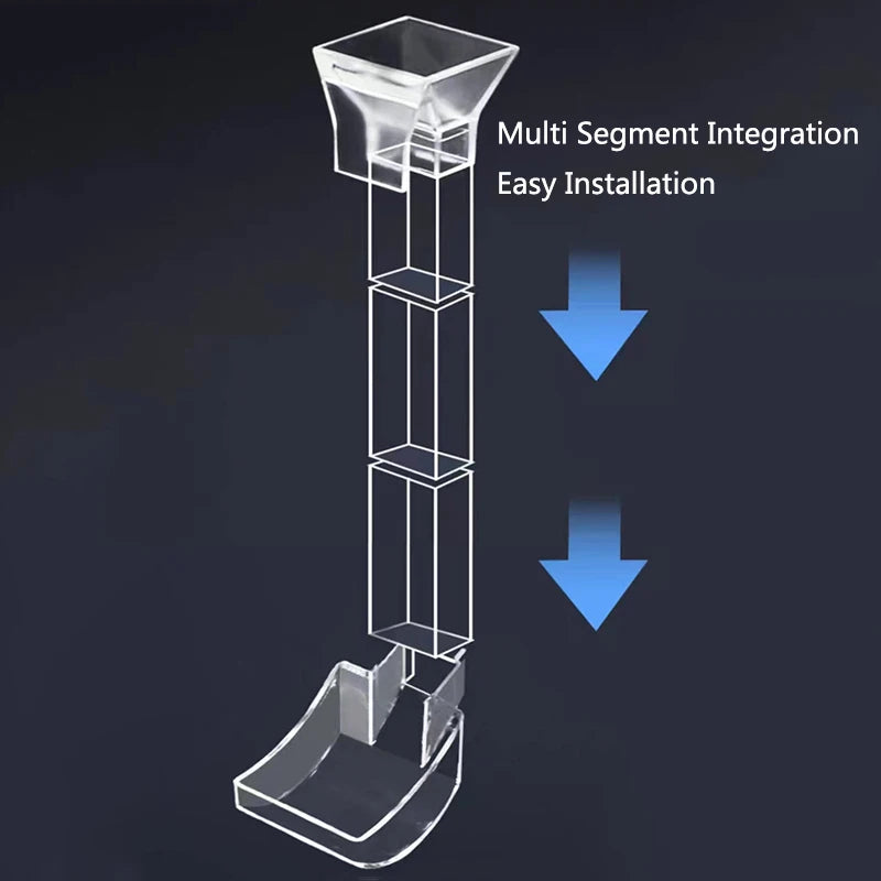Highly Transparent Acrylic Aquarium Feeder Tube Dish Transparent Fish Tank Shrimp Snail Shrimp Food Feeding Bowl Accessories