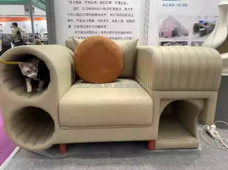 3D Print Cat Bed Kennel Pet Sofa Scratch-Resistant Easy to Clean Pets and Humans Sharing Furniture Customized