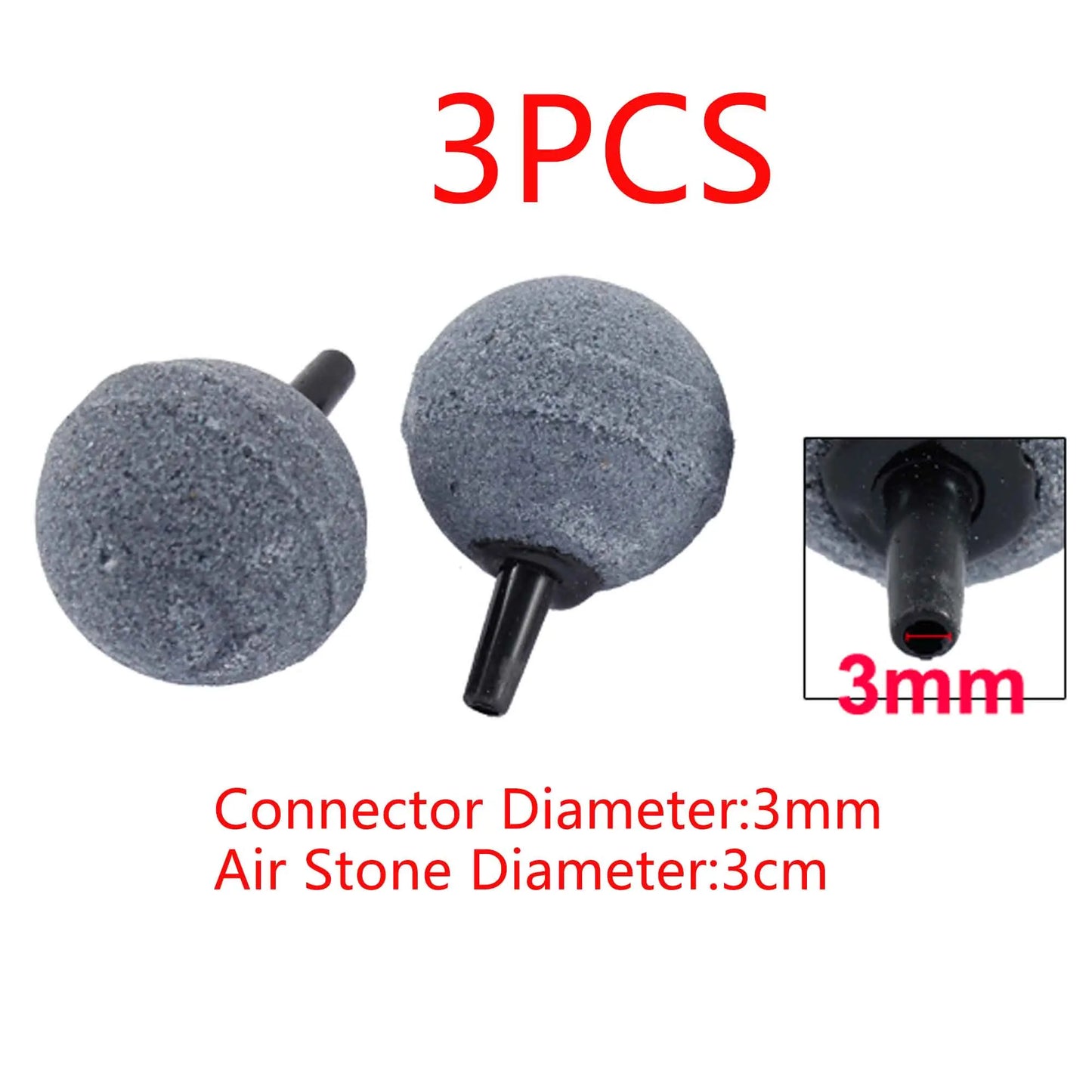 UXCELL Air Pump Sand Stone Set Aquarium Oxygen Parts Air Stone Bubble Fish Tank Aerator Ball Shaped Mineral Bubble Accessories