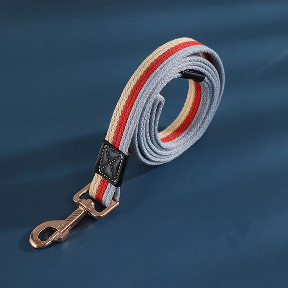 Thick Canvas Dog Leash Comfortable Cotton Non-slip Dog Training Walking Leash Resistant for Small Medium Large Dogs Pet Products