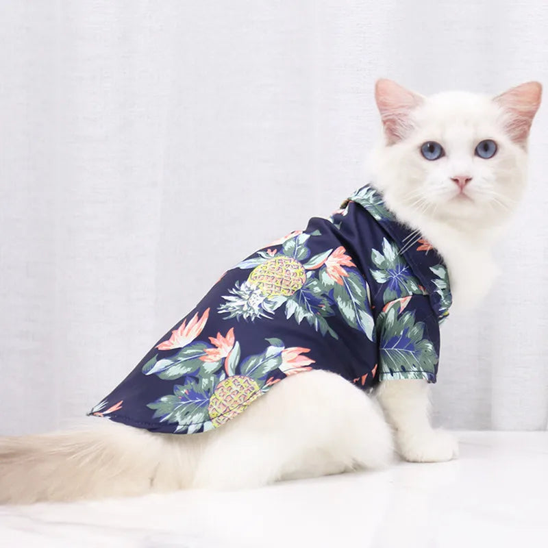 Summer Pet Dog Shirts Clothes Summer Beach Clothes Vest Pet Clothing For Small Large Dog Chihuahua Cat clothes Pets Outfits