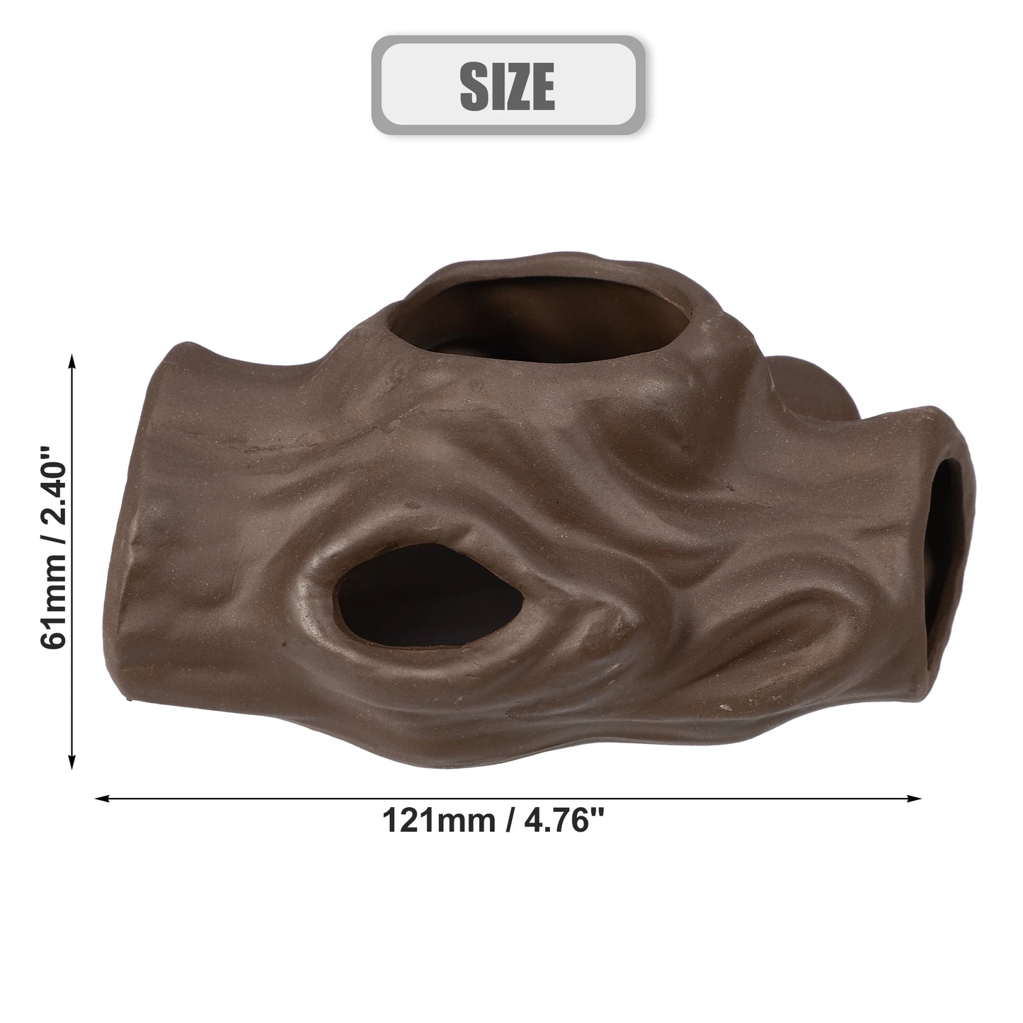 UXCELL Aquarium Hideaway Rock Cave Decoration Parts Resin Fish Shrimps Shelter Pottery House Canister Fish Tank Accessories