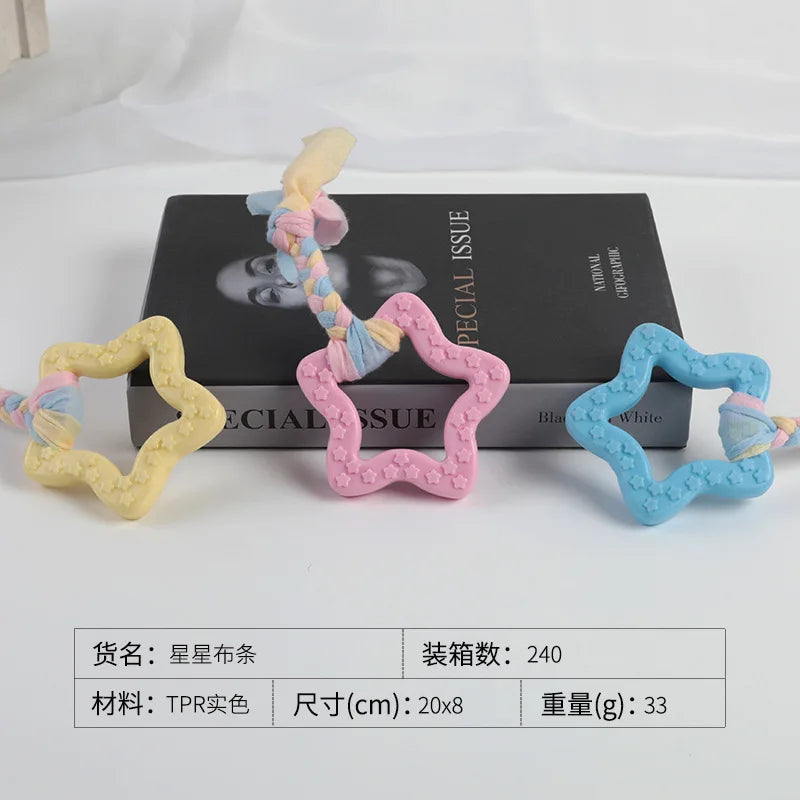Dog Rope Toy Dog Toys Bite Teeth Resistant Pet Cotton Rope Toy Ball Puppy Golden Retriever Teddy Training Dog Bite Ball Supplies