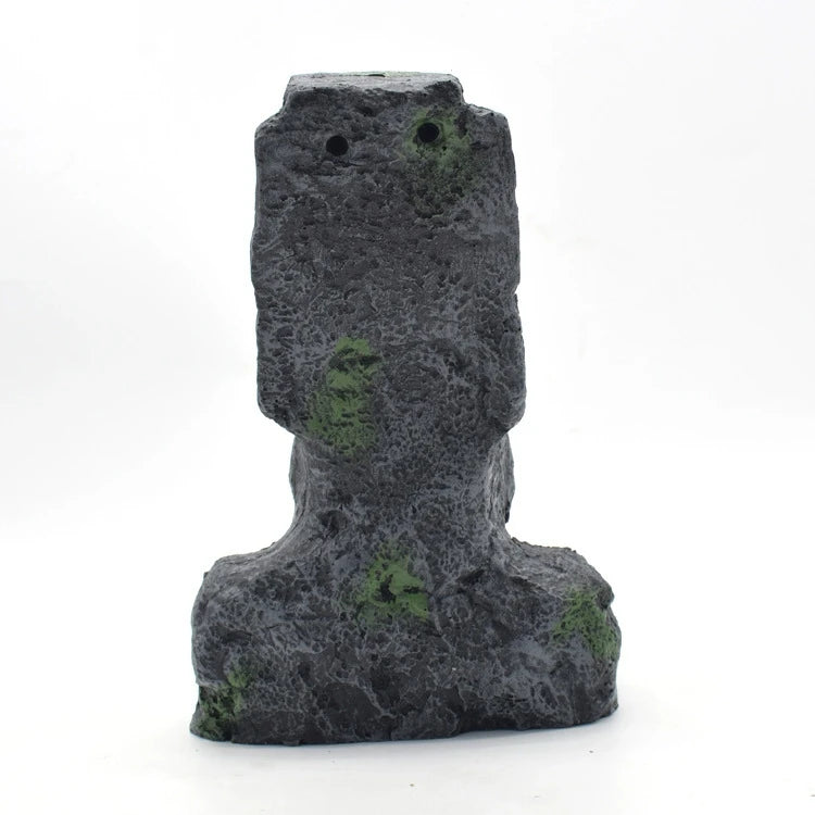 1Pcs Resin Aquarium Decoration Fish Tank Ancient Antique Roman Statue Ornament Acuario Rocks for Aquarium Fish Decor Reptile Box