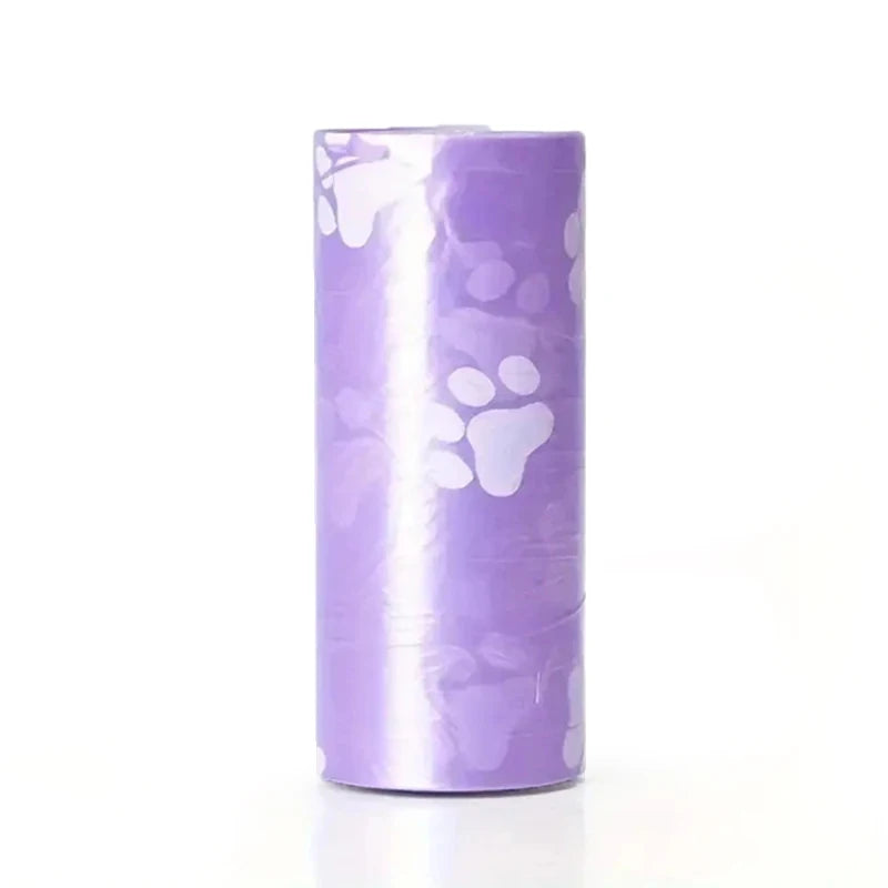 8 Rolls/120pcs Portable Pet Cleaning Bags Leak Proof Dog Poop Bags Pet Waste Bin Bags For Indoor Outdoor Use