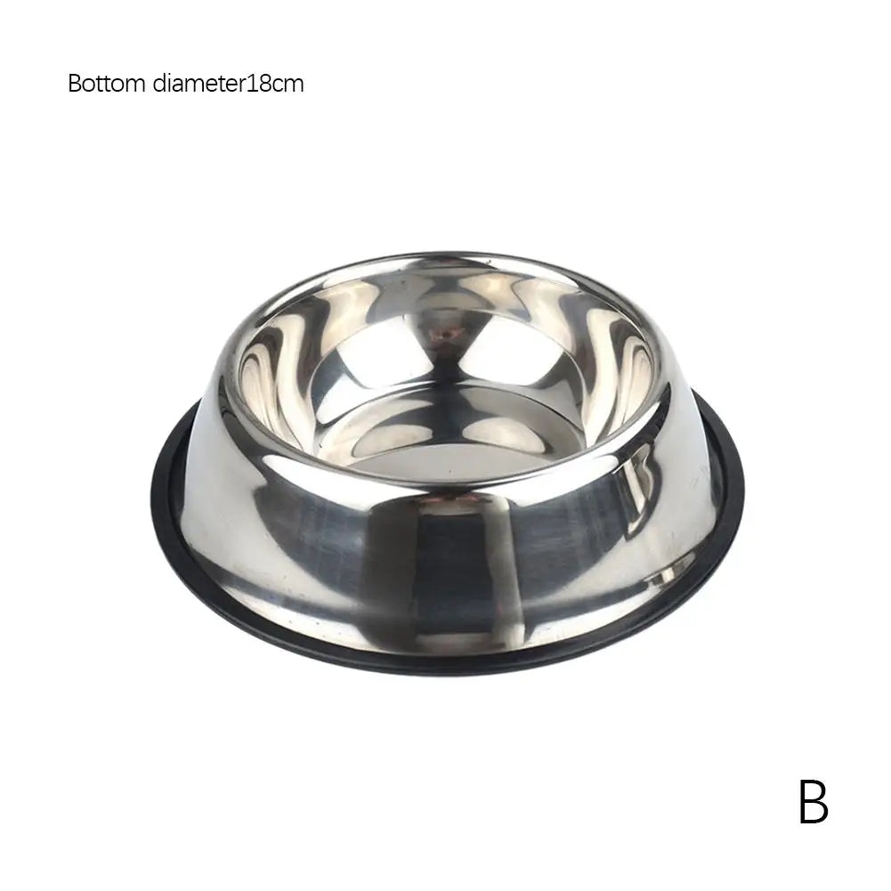 Stainless Steel Dog Bowls pink, Food and Water Non Slip Anti Skid Stackable Pet Puppy Dishes for Small, Medium and Large Dogs