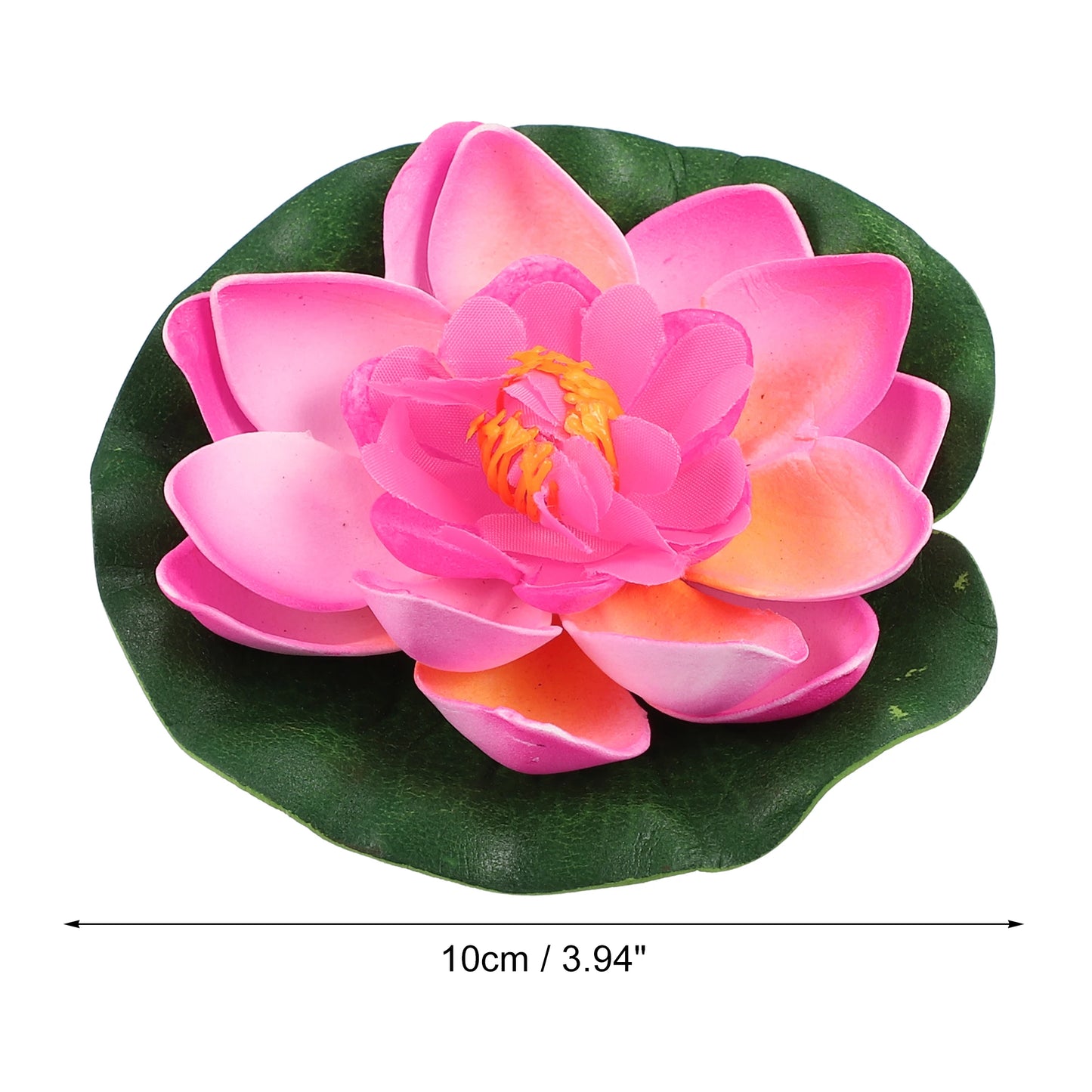 UXCELL 5pcs 3.9" Fish Tank Decorations Artificial Floating Lotus Flower Artificial Lotus Flower Decorative Ornaments