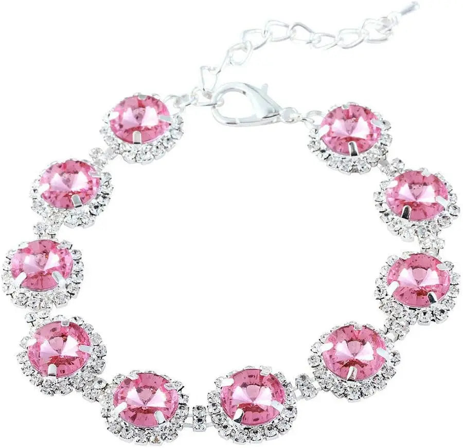 Adjustable Necklace Accessories for Dogs Cats, Bling Rhinestones Crystal Collar Party Wedding Princess Necklace for Small Breeds