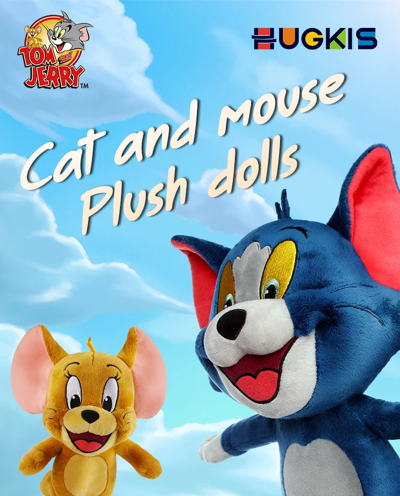 Tom And Jerry Plush Toy Cartoon Movie Cat Tuffy Nibbles Mouse Plushies Stuffed Animals Soap Action Figure Studio Doll Toys